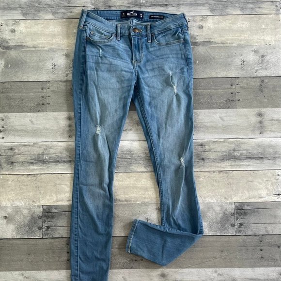 Hollister Super Skinny  Distress Jeans 1R - Picture 5 of 5